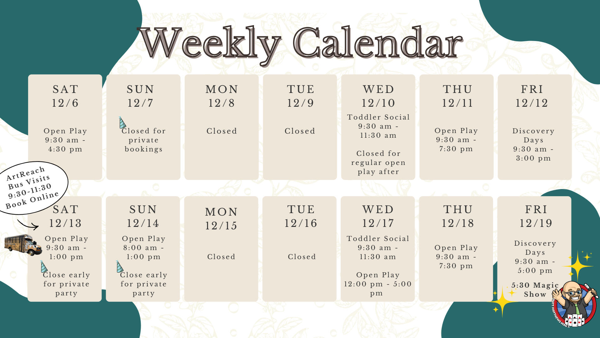Weekly Schedule